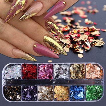 Folyo Tırnak-Nail Art Süslemeleri(12'li)