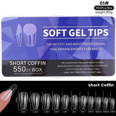 Soft Gel Tips Medium Balerin (550li)