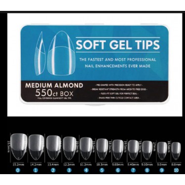 Soft Gel Tips Medium Badem(550li)