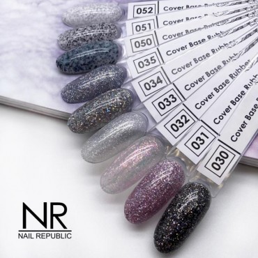 Nail Republic Stone Crumb Base Serisi (Simli Renkli Base)