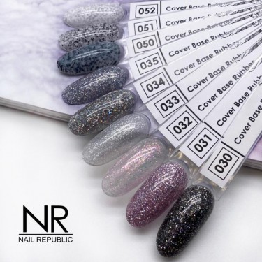 Nail Republic Stone Crumb Base Serisi (Simli Renkli Base)