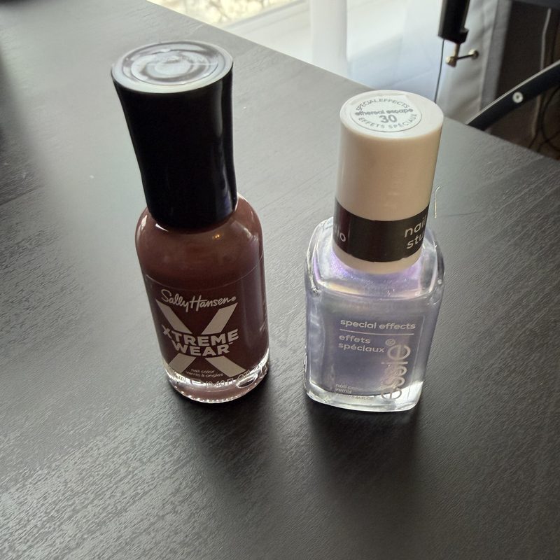 Assorted Essie nail polish bottles showcasing special effects finishes
