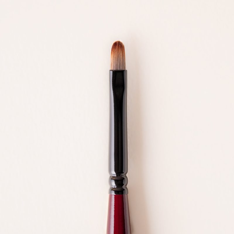 close-up of fine detail nail brush used for intricate nail art