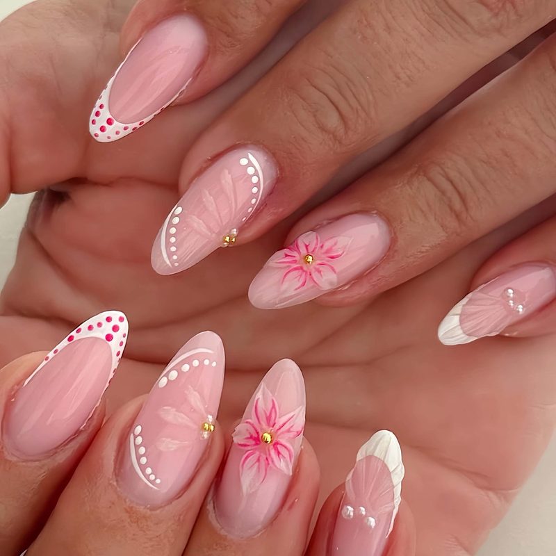 custom abstract nail art designs styled for different occasions