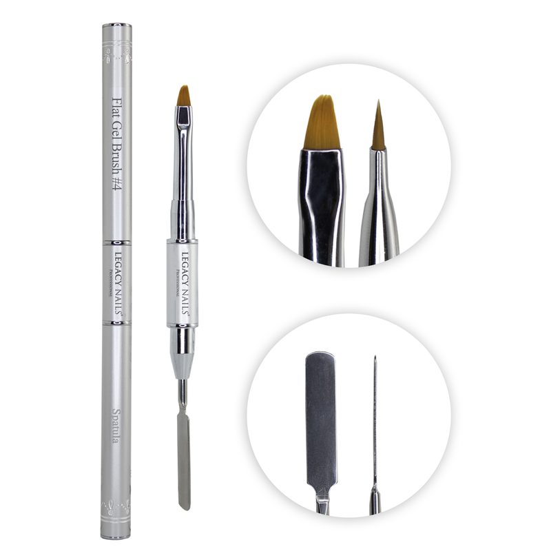 flat nail art brush