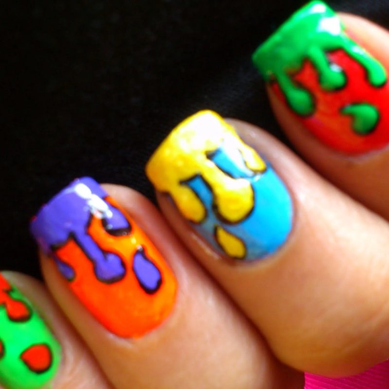 gel nail art paint