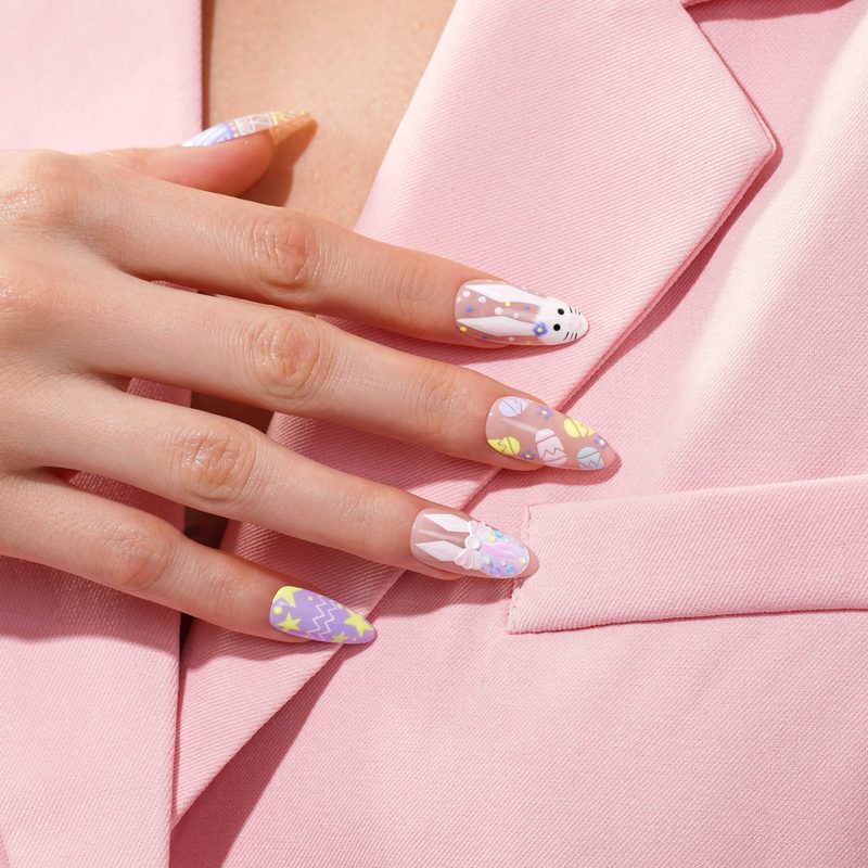 nail art pastel colours