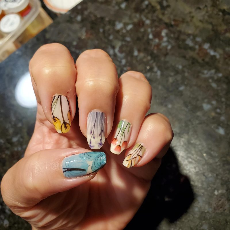 water nail art decals