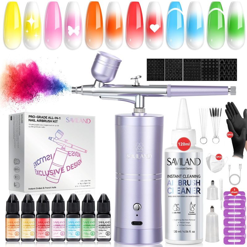cleaning and maintenance of airbrush nail art kit equipment