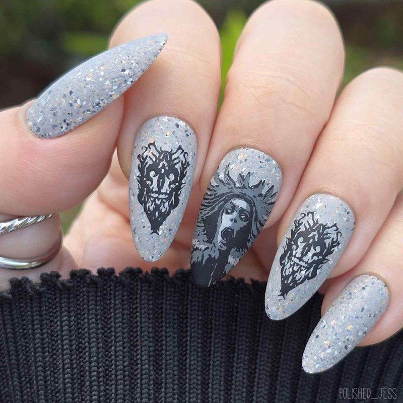close-up of metal stamping plates for nail art with various intricate designs