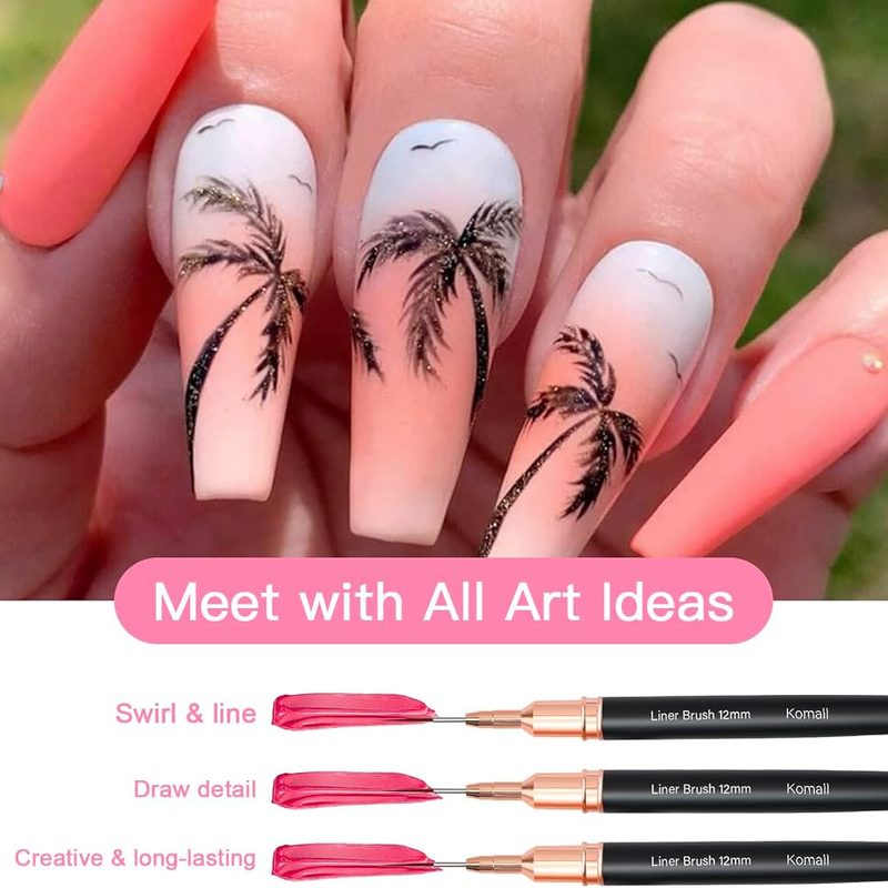 liner brush nail art
