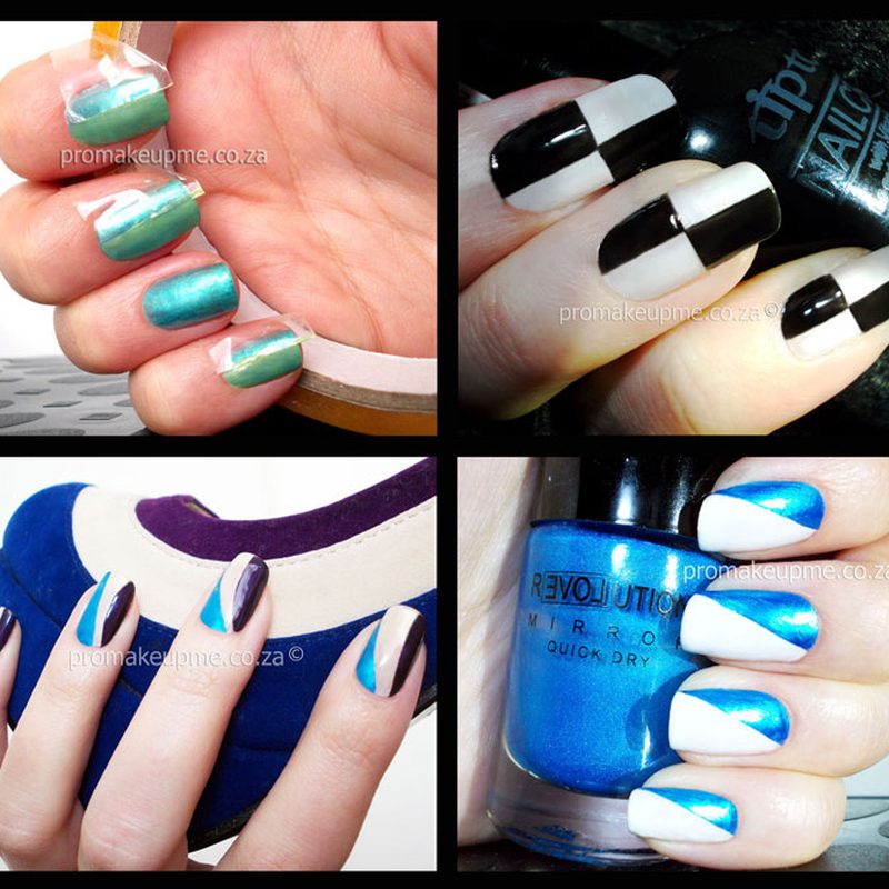 nail art scotch tape