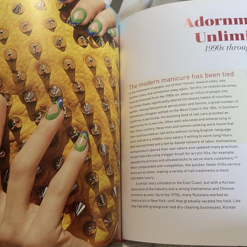 nail salon professional consulting nail art design book with client