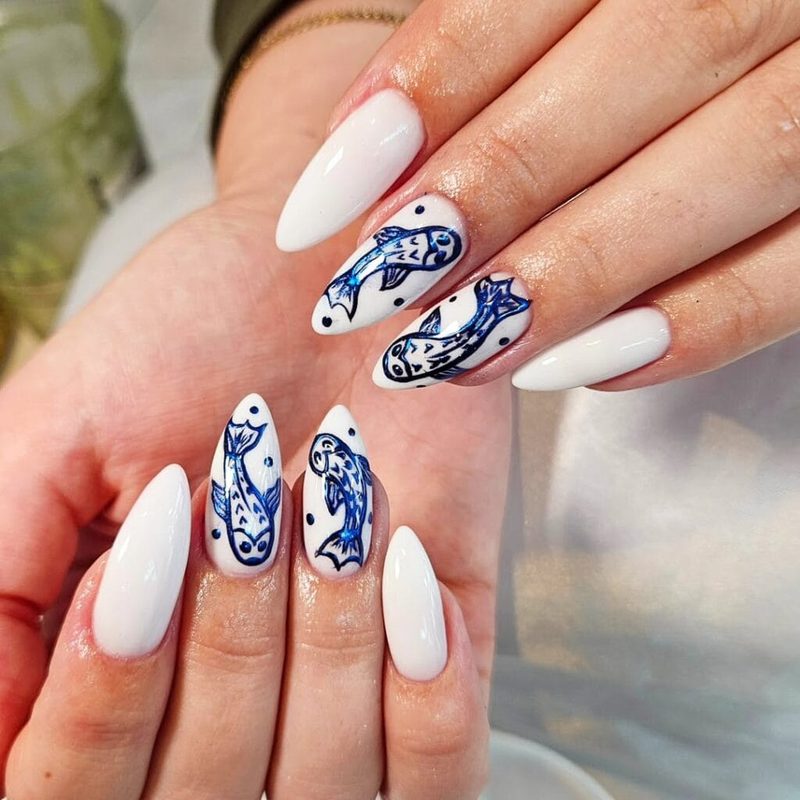 pisces nail art ideas