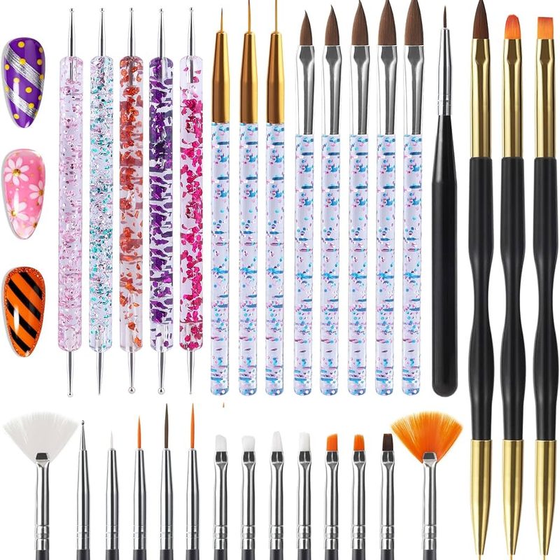 professional-grade nail art brushes and stamping tools
