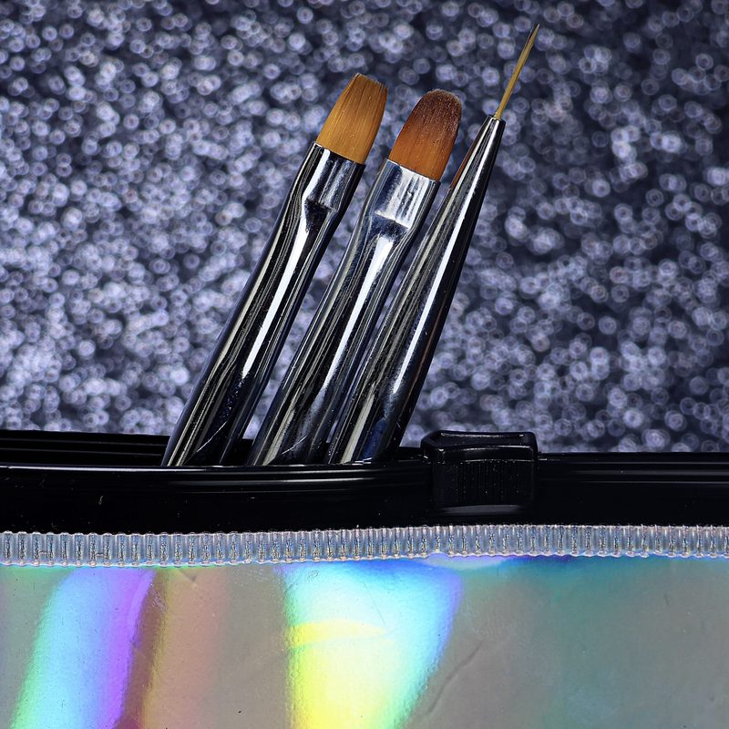 selection of different line nail art liners including brushes and pens