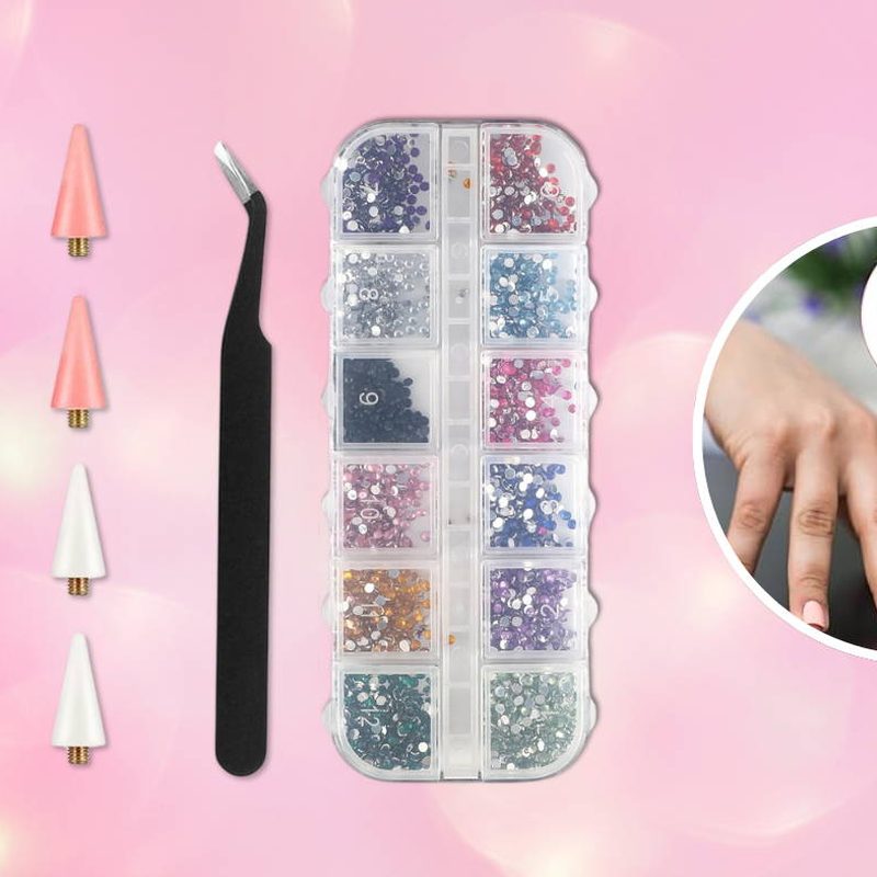 selection of nail art equipment all sets suited for different skill levels