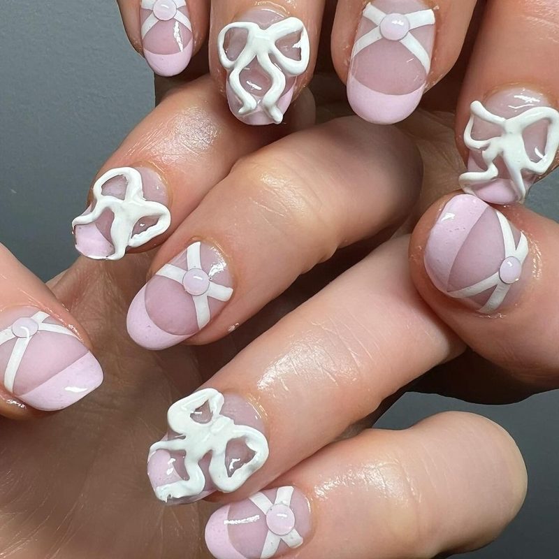 stylish nude nails with rhinestone accents in latest nail design trend