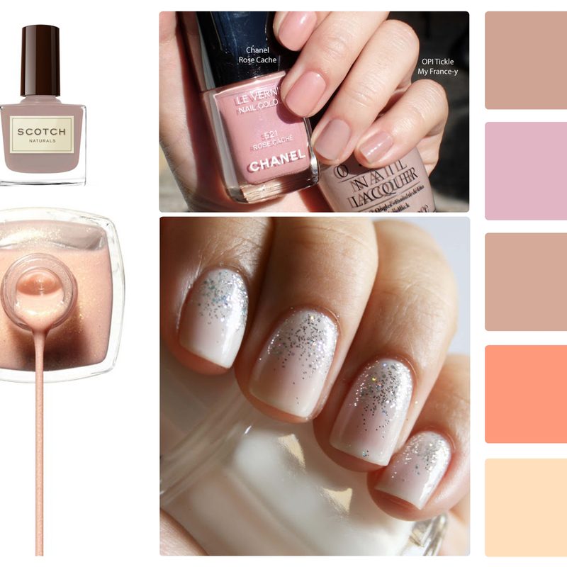 variety of nail polish colors arranged to show a balanced nail polish art set