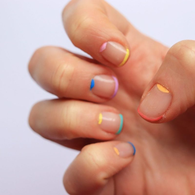 close up of fine tips on nail art markers for precision nail tools