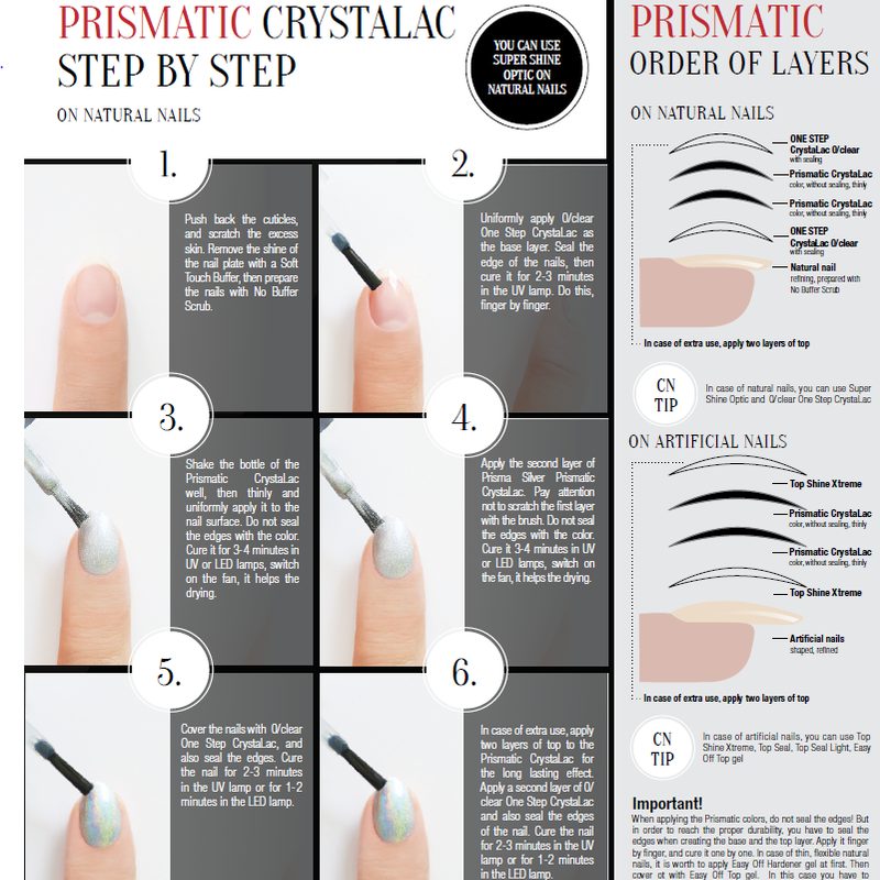 Close-up of hands applying acrylic nails using an acrylic nail art kit