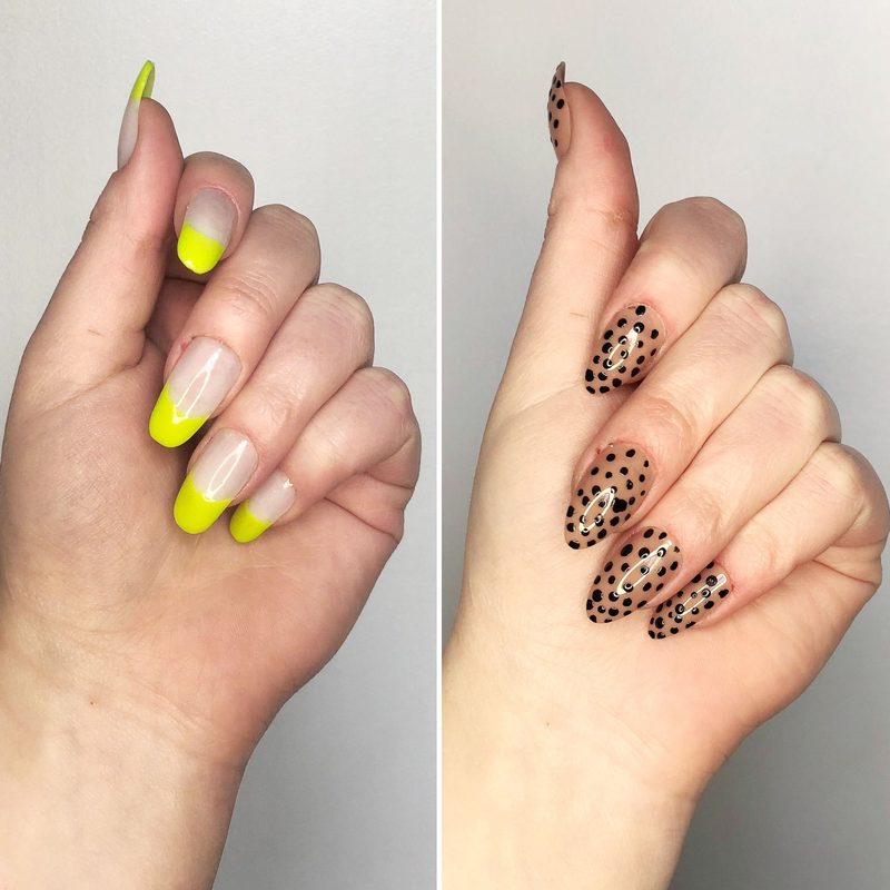 DIY home setup for gel paint for nail art with UV lamp and tools