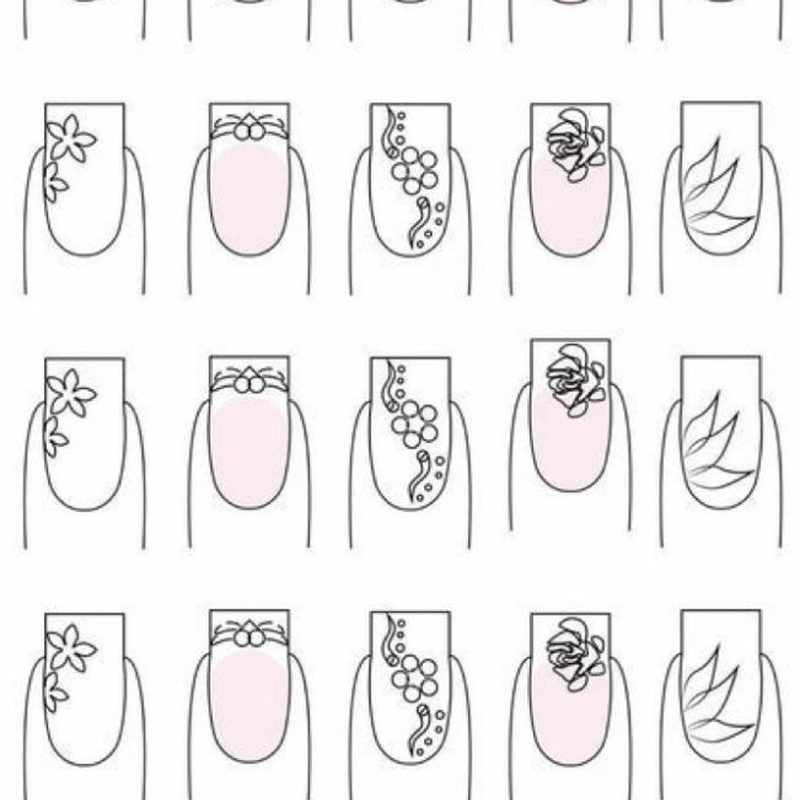 nail art templates printable