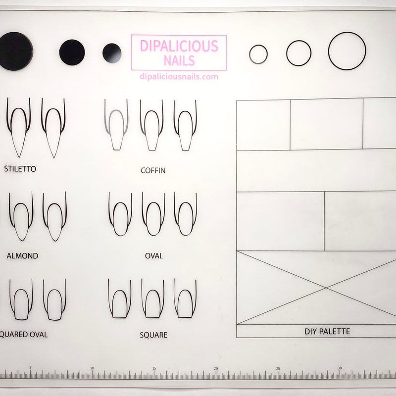 silicone nail art mat featuring compartments and textured surfaces for nail art tools