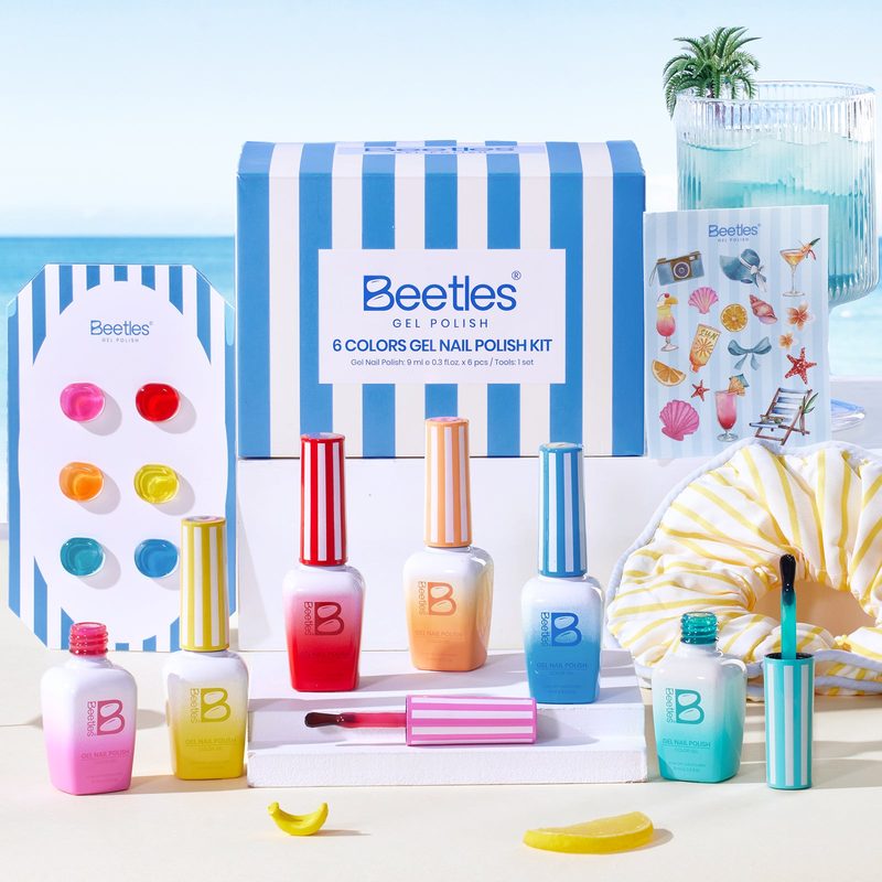 variety of professional nail art paint gel bottles in different colors