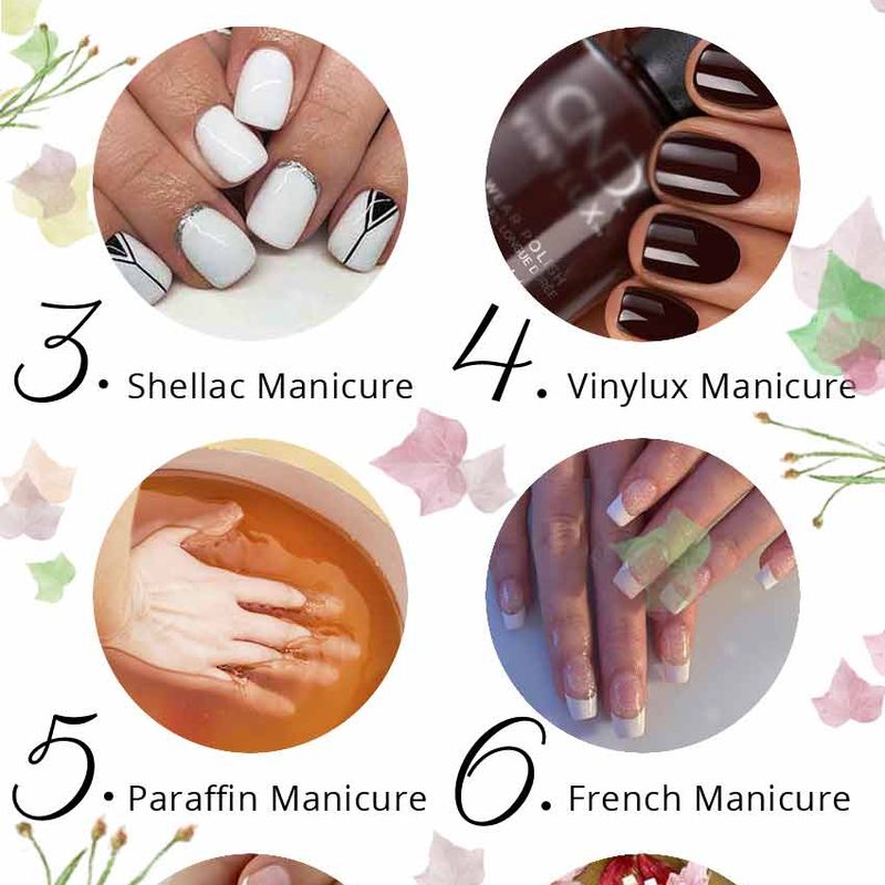 various types of nail art paint including acrylic and gel paint for nail art